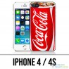 Coque iPhone 4 / 4S - Fast Food Coca Cola