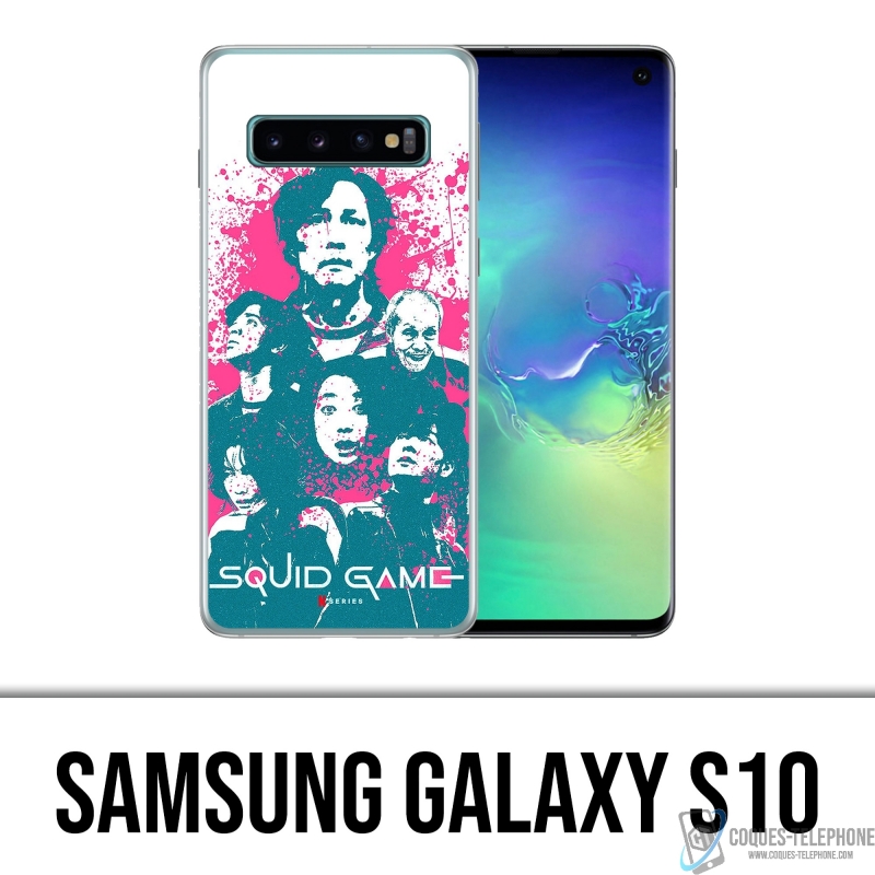 Samsung Galaxy S10 case - Squid Game Characters Splash