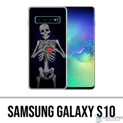 Coque Samsung Galaxy S10 - Coeur Squelette