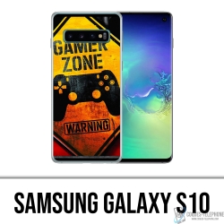 Coque Samsung Galaxy S10 - Gamer Zone Warning