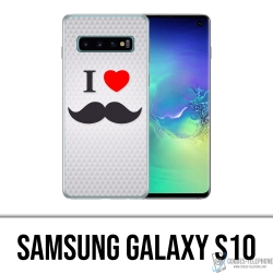 Coque Samsung Galaxy S10 - I Love Moustache