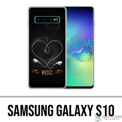 Samsung Galaxy S10 Case - Ich liebe Musik