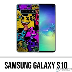 Coque Samsung Galaxy S10 - Manettes Jeux Video Monstres