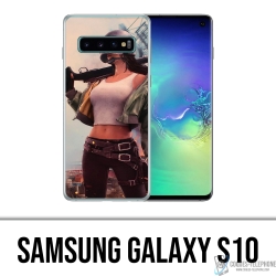 Cover Samsung Galaxy S10 - Ragazza PUBG