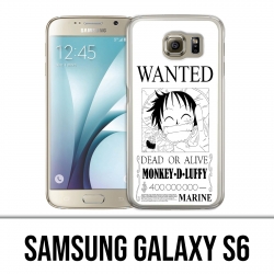 Carcasa Samsung Galaxy S6 - One Piece Wanted Luffy