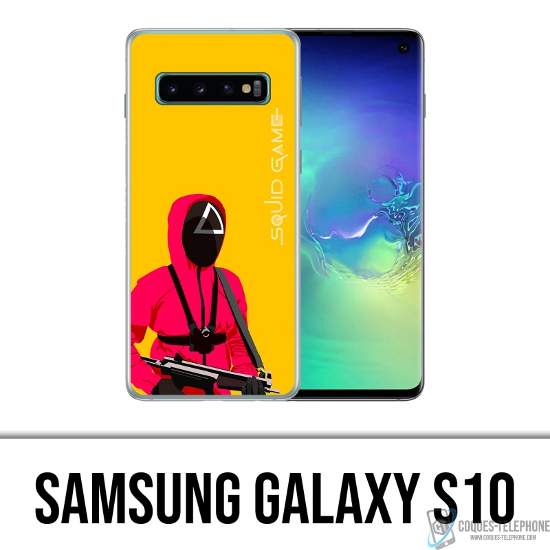 Funda Samsung Galaxy S10 - Squid Game Soldier Cartoon