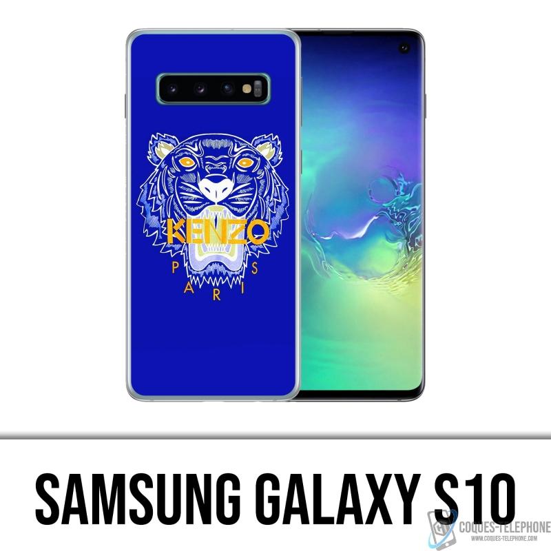 Gevoelig voor Fokken Lauw Case for Samsung Galaxy S10 - Kenzo Blue Tiger