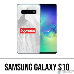 Coque Samsung Galaxy S10 - Supreme Montagne Blanche