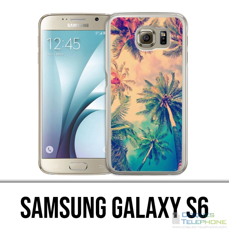 Coque Samsung Galaxy S6 - Palmiers