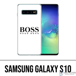 Custodia per Samsung Galaxy S10 - Hugo Boss bianca