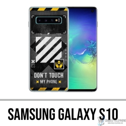 Coque Samsung Galaxy S10 - Off White Dont Touch Phone