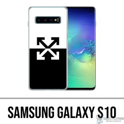 Custodia per Samsung Galaxy S10 - Logo bianco sporco