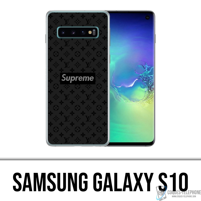 Coque Samsung Galaxy S10 - Supreme Vuitton Black