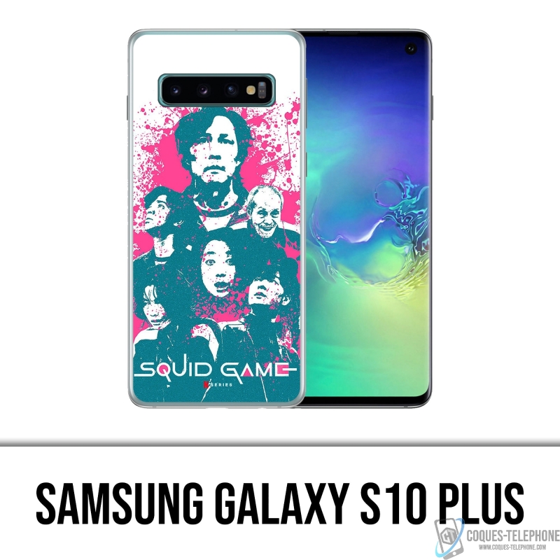 Coque Samsung Galaxy S10 Plus - Squid Game Personnages Splash