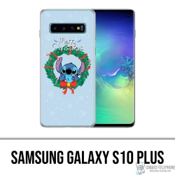 Custodia Samsung Galaxy S10 Plus - Stitch Merry Christmas