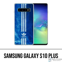 Coque Samsung Galaxy S10 Plus - Adidas Bandes Bleu