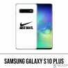 Coque Samsung Galaxy S10 Plus - Nike Just Do It Blanc