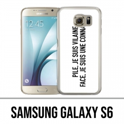 Samsung Galaxy S6 Hülle - Naughty Stack Face Connasse