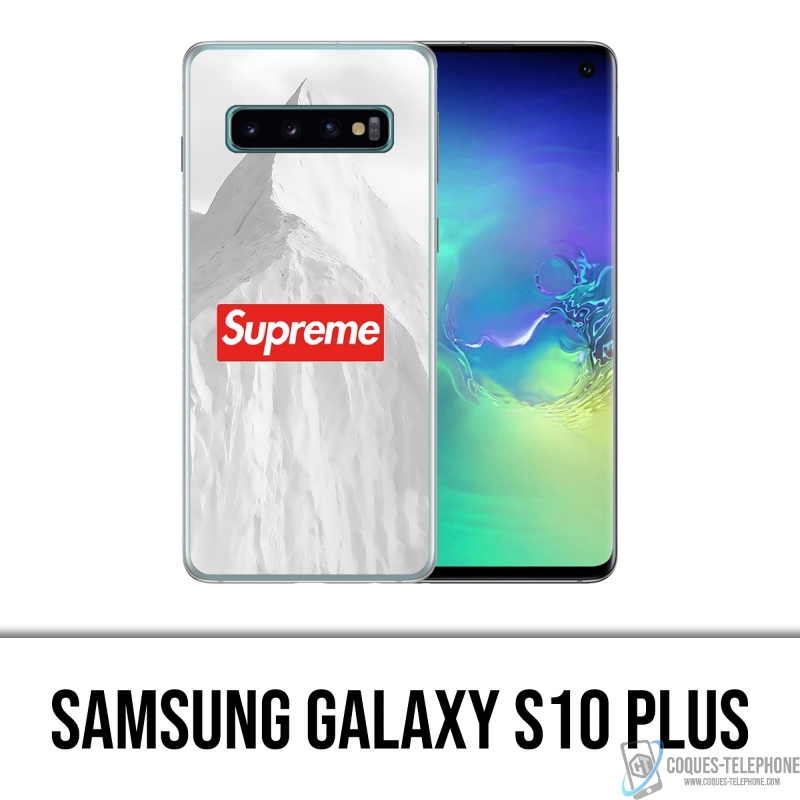 Custodia per Samsung Galaxy S10 Plus - Montagna Bianca Suprema