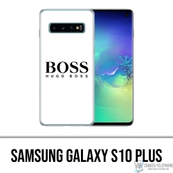 Custodia per Samsung Galaxy S10 Plus - Hugo Boss bianca