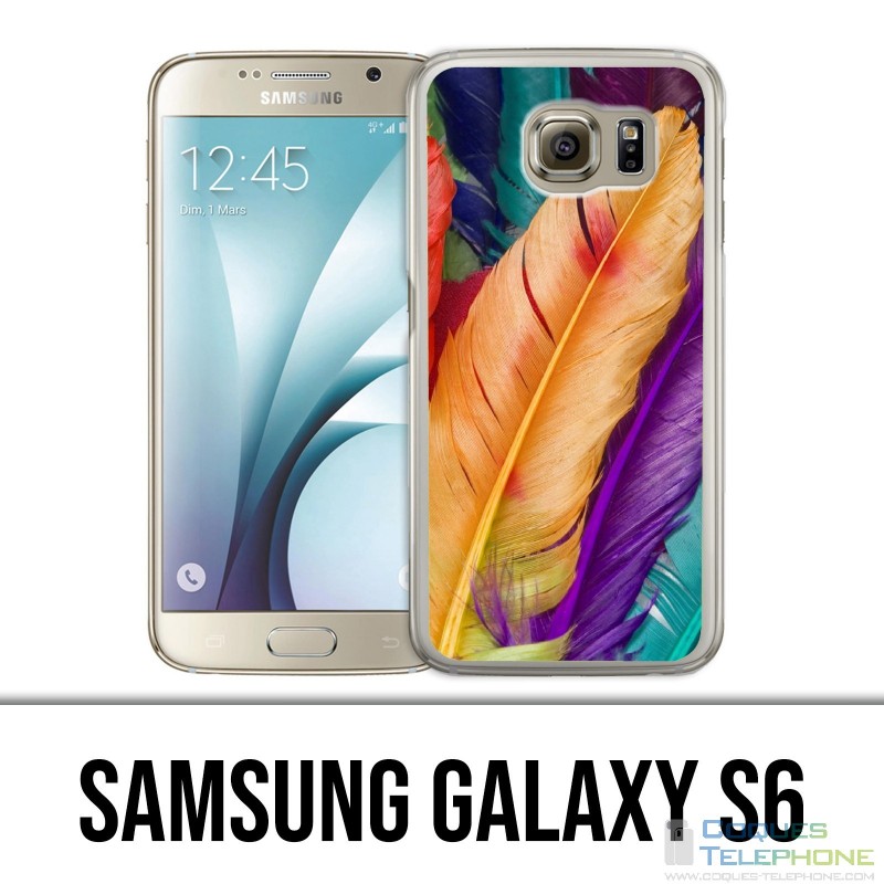 Carcasa Samsung Galaxy S6 - Plumas