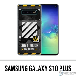 Custodia per Samsung Galaxy S10 Plus - Bianco sporco con telefono touch incluso
