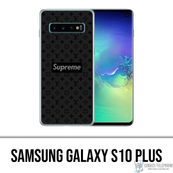 Custodia Samsung Galaxy S10 Plus - Supreme Vuitton Nera