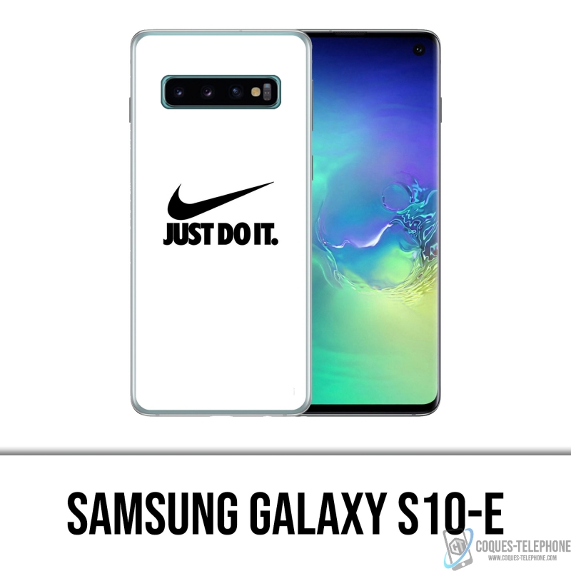 Custodia per Samsung Galaxy S10e - Nike Just Do It Bianca