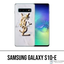 Coque Samsung Galaxy S10e - YSL Yves Saint Laurent Marbre Fleurs