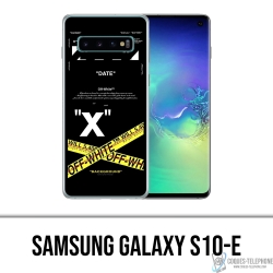 Samsung Galaxy S10e Case - Off White Crossed Lines