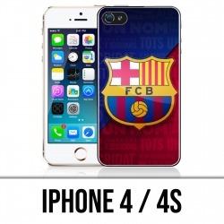 Coque iPhone 4 / 4S - Football Fc Barcelone Logo