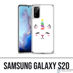 Coque Samsung Galaxy S20 - Gato Unicornio