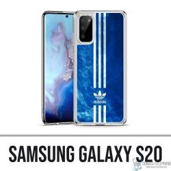 Coque Samsung Galaxy S20 - Adidas Bandes Bleu