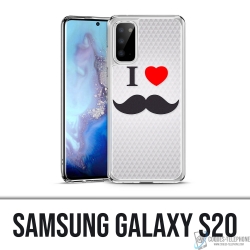 Coque Samsung Galaxy S20 - I Love Moustache