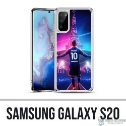 Cover Samsung Galaxy S20 - Messi PSG Parigi Torre Eiffel