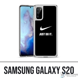Coque Samsung Galaxy S20 - Nike Just Do It Noir