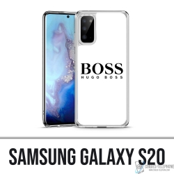 Coque Samsung Galaxy S20 - Hugo Boss Blanc