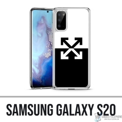 Custodia per Samsung Galaxy S20 - Logo bianco sporco