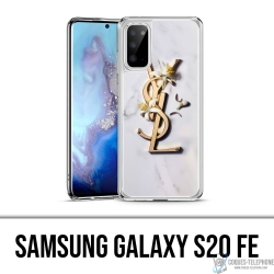 Samsung Galaxy S20 FE case - YSL Yves Saint Laurent Marble Flowers
