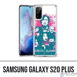 Funda Samsung Galaxy S20 Plus - Splash de personajes del juego Squid