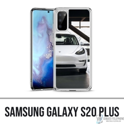 Samsung Galaxy S20 Plus Case - Tesla Model 3 Weiß
