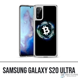 Custodia per Samsung Galaxy S20 Ultra - Logo Bitcoin