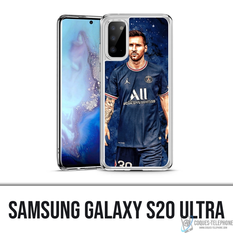 Samsung Galaxy S20 Ultra case - Messi PSG Paris Splash