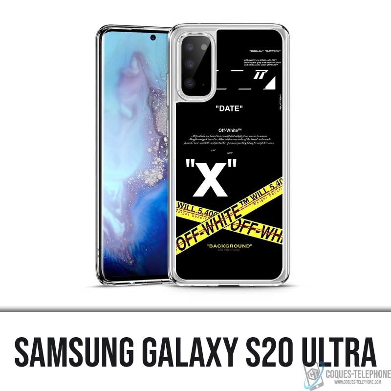 Samsung Galaxy S20 Ultra Case - Off White Crossed Lines