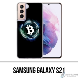 Funda Samsung Galaxy S21 - Logotipo de Bitcoin