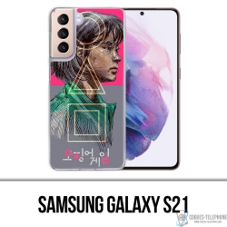 Samsung Galaxy S21 Case - Squid Game Girl Fanart