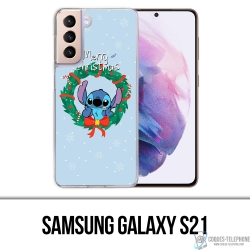 Samsung Galaxy S21 Case - Stitch Merry Christmas
