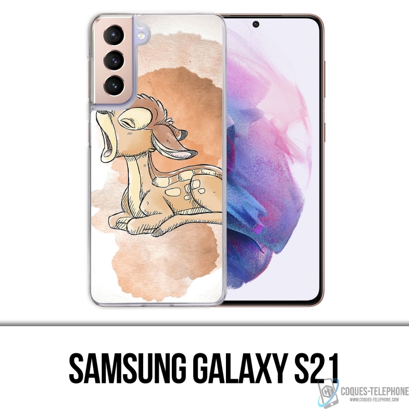 Coque Samsung Galaxy S21 - Disney Bambi Pastel