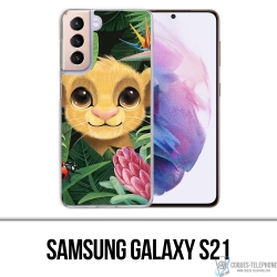 Funda Samsung Galaxy S21 - Hojas de bebé de Simba de Disney