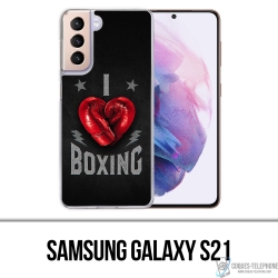 Coque Samsung Galaxy S21 - I Love Boxing